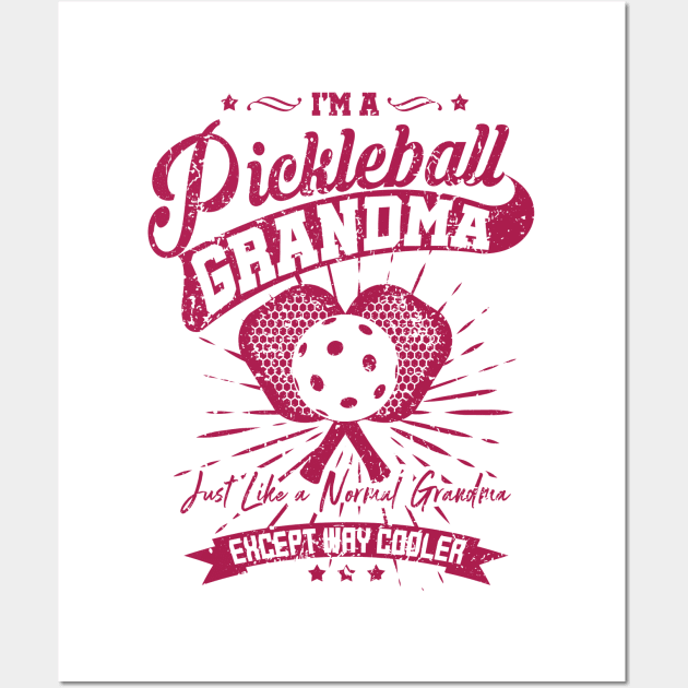 'I'm A Pickleball Grandma' Funny Pickleball Gift Wall Art by ourwackyhome